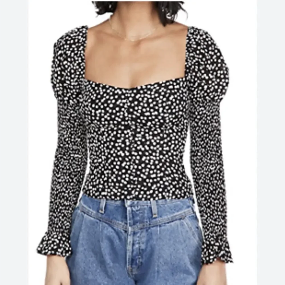 REFORMATION Augustine Top Pearl Print